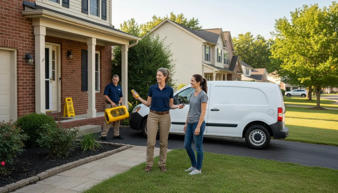 Residential water damage restoration in Ligonier, PA